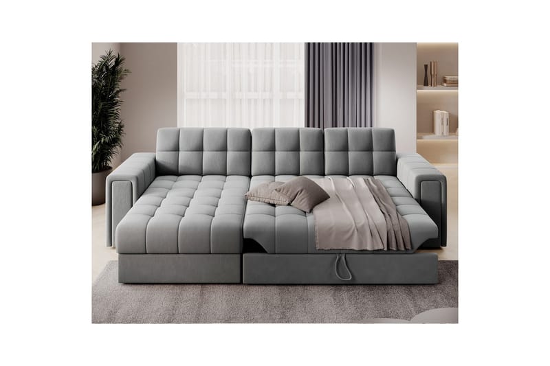 Hörnsoffa Eltap Blenvi 260x150x82 cm - Sola 04, Grå - Möbler - Soffa - Bäddsoffa