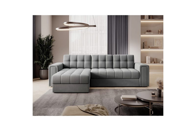 Hörnsoffa Eltap Blenvi 260x150x82 cm - Sola 04, Grå - Möbler - Soffa - Bäddsoffa