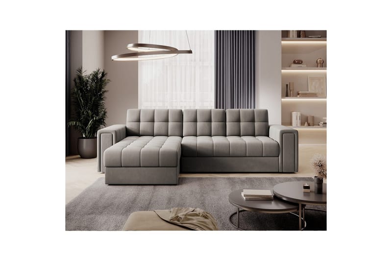 Hörnsoffa Eltap Blenvi 260x150x82 cm - Sola 18, Beige - Möbler - Soffa - Bäddsoffa