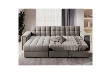 Hörnsoffa Eltap Blenvi 260x150x82 cm - Sola 18, Beige - Möbler - Soffa - Bäddsoffa