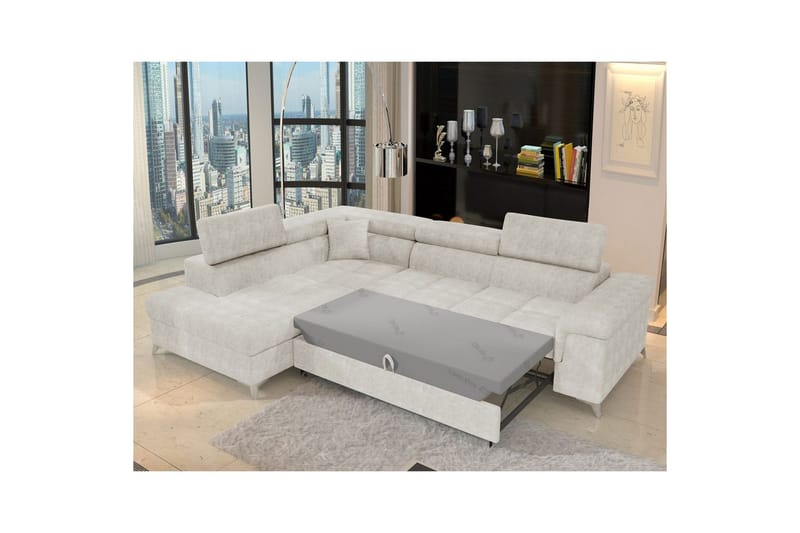 Hörnsoffa Eltap Eridano 275x202x88 cm - Amore 01, Vit, Vänster - Möbler - Soffa - Bäddsoffa