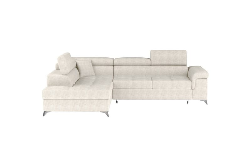 Hörnsoffa Eltap Eridano 275x202x88 cm, Amore 01, Vit, Vänster
