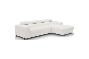 Hörnsoffa Eltap Felro 285x181x93 cm - Amore 01, Vit, Höger - Möbler - Soffa - Bäddsoffa