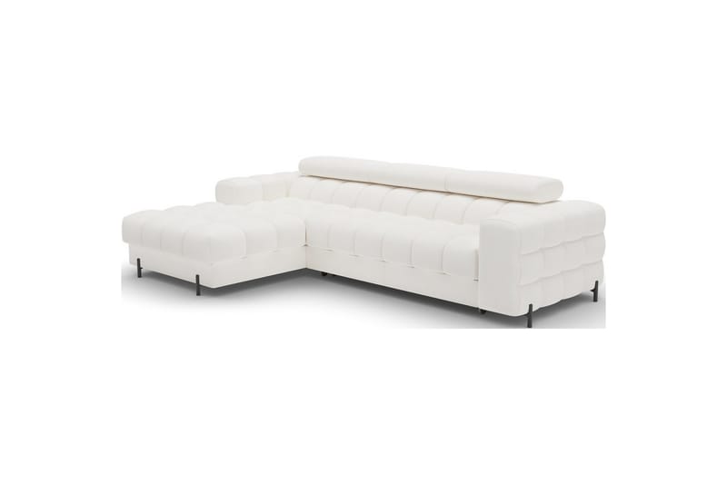Hörnsoffa Eltap Felro 285x181x93 cm - Amore 01, Vit, Vänster - Möbler - Soffa - Bäddsoffa