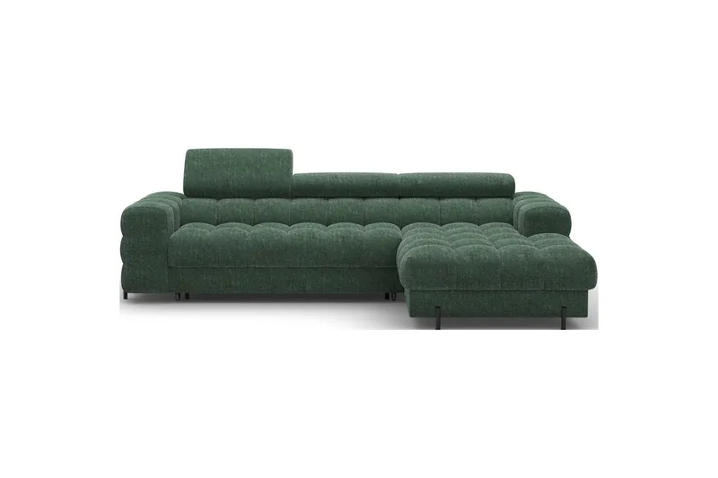 Hörnsoffa Eltap Felro 285x181x93 cm - Amore 35, Grön, Höger - Möbler - Soffa - Bäddsoffa