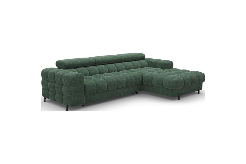 Hörnsoffa Eltap Felro 285x181x93 cm - Amore 35, Grön, Höger - Möbler - Soffa - Bäddsoffa