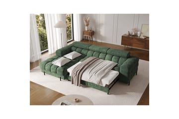 Hörnsoffa Eltap Felro 285x181x93 cm - Amore 35, Grön, Vänster - Möbler - Soffa - Bäddsoffa