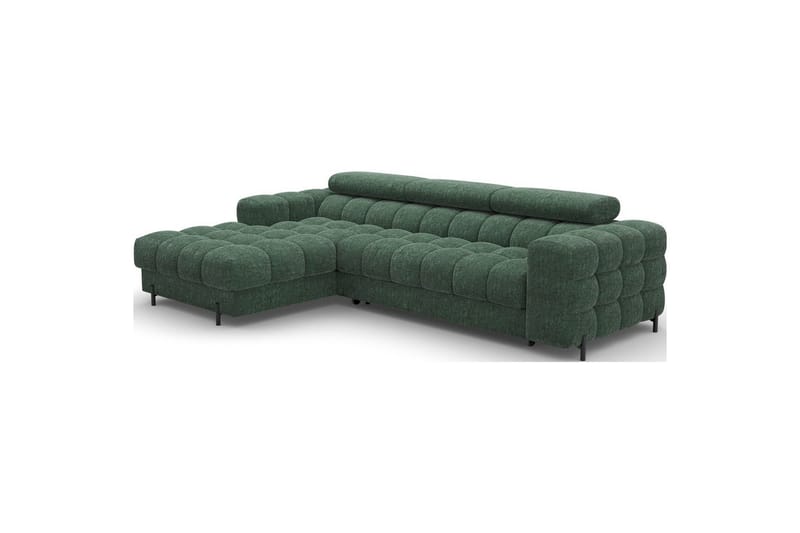 Hörnsoffa Eltap Felro 285x181x93 cm - Amore 35, Grön, Vänster - Möbler - Soffa - Bäddsoffa