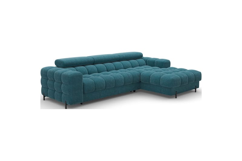 Hörnsoffa Eltap Felro 285x181x93 cm - Amore 40, Blå, Höger - Möbler - Soffa - Bäddsoffa