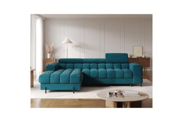 Hörnsoffa Eltap Felro 285x181x93 cm - Amore 40, Blå, Vänster - Möbler - Soffa - Bäddsoffa