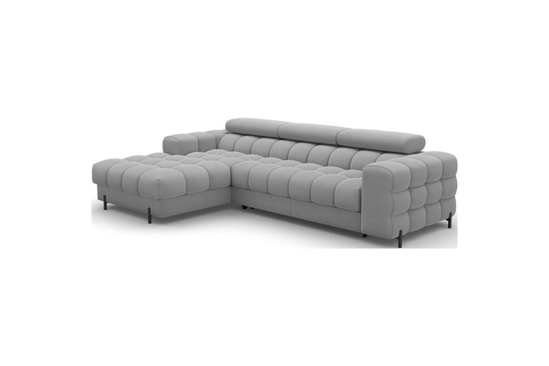 Hörnsoffa Eltap Felro 285x181x93 cm - Aura 04, Grå, Vänster - Möbler - Soffa - Bäddsoffa