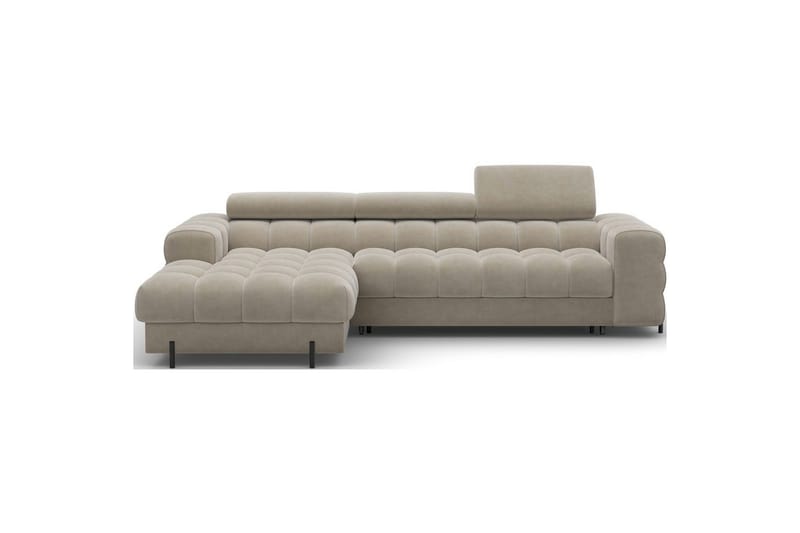 Hörnsoffa Eltap Felro 285x181x93 cm - Aura 18, Beige, Vänster - Möbler - Soffa - Bäddsoffa