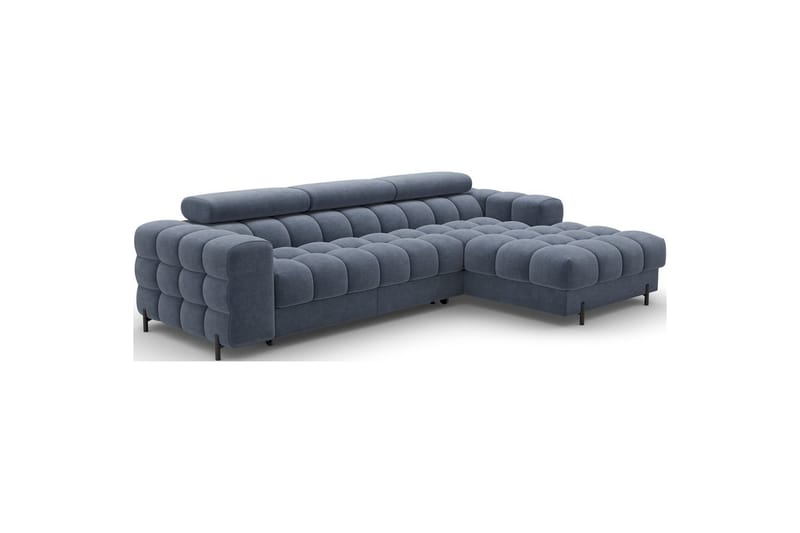 Hörnsoffa Eltap Felro 285x181x93 cm - Aura 40, Blå, Höger - Möbler - Soffa - Bäddsoffa