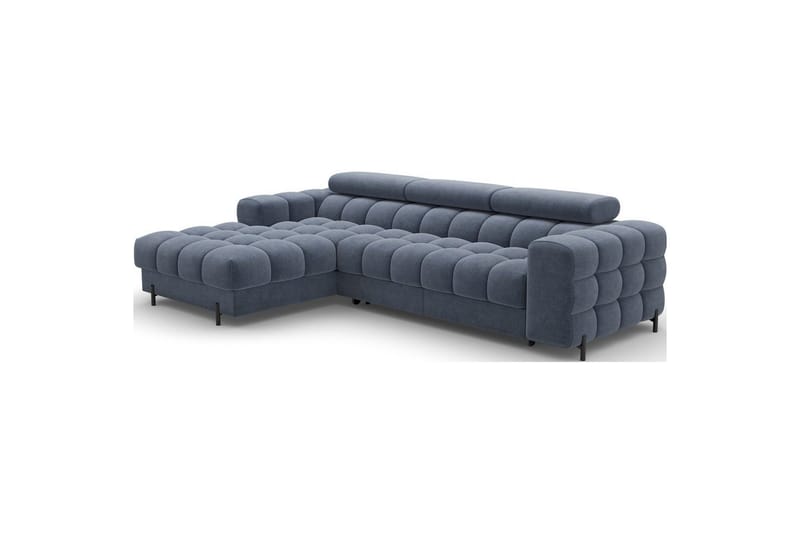 Hörnsoffa Eltap Felro 285x181x93 cm - Aura 40, Blå, Vänster - Möbler - Soffa - Bäddsoffa