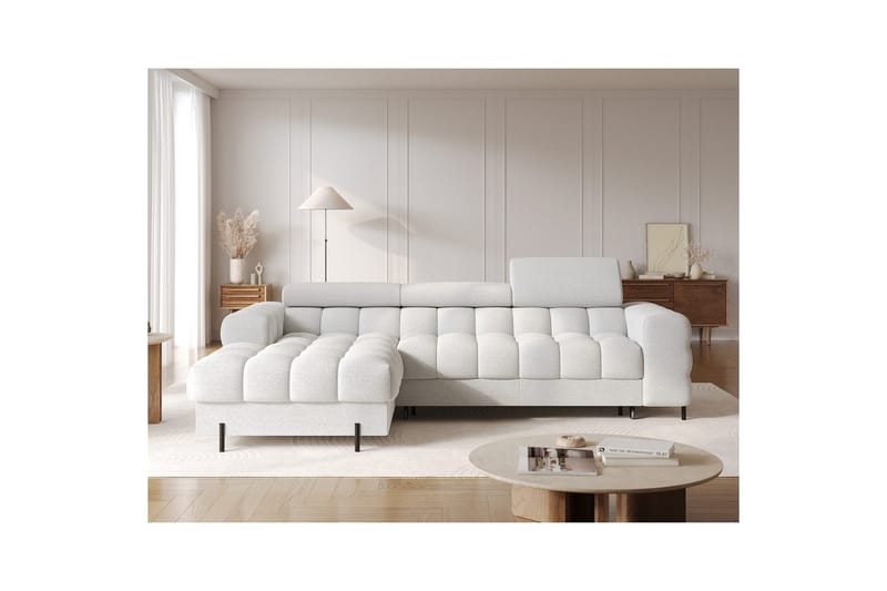 Hörnsoffa Eltap Felro 285x181x93 cm - Royal 03, Grå, Vänster - Möbler - Soffa - Bäddsoffa