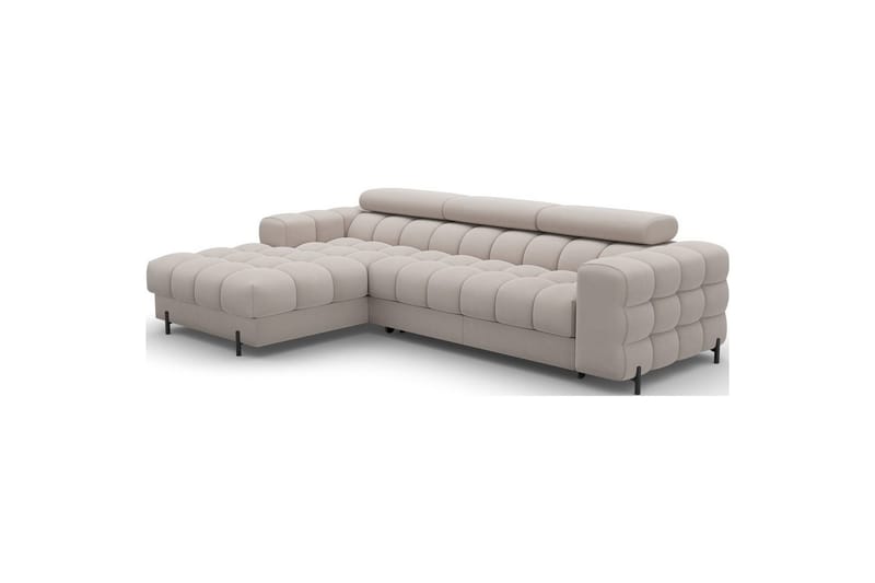 Hörnsoffa Eltap Felro 285x181x93 cm - Royal 18, Beige, Vänster - Möbler - Soffa - Bäddsoffa
