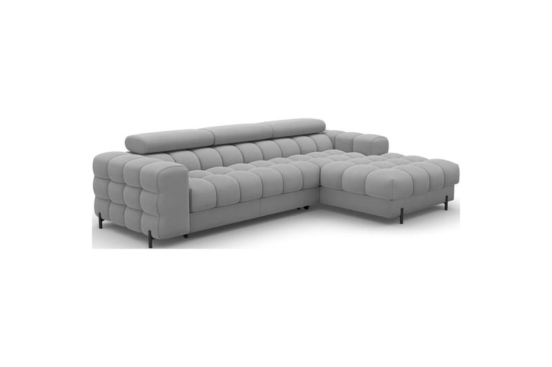 Hörnsoffa Eltap Felro 285x181x93 cm - Sola 04, Grå, Höger - Möbler - Soffa - Bäddsoffa
