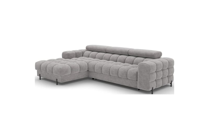 Hörnsoffa Eltap Felro 285x181x93 cm - Sola 04, Grå, Vänster - Möbler - Soffa - Bäddsoffa