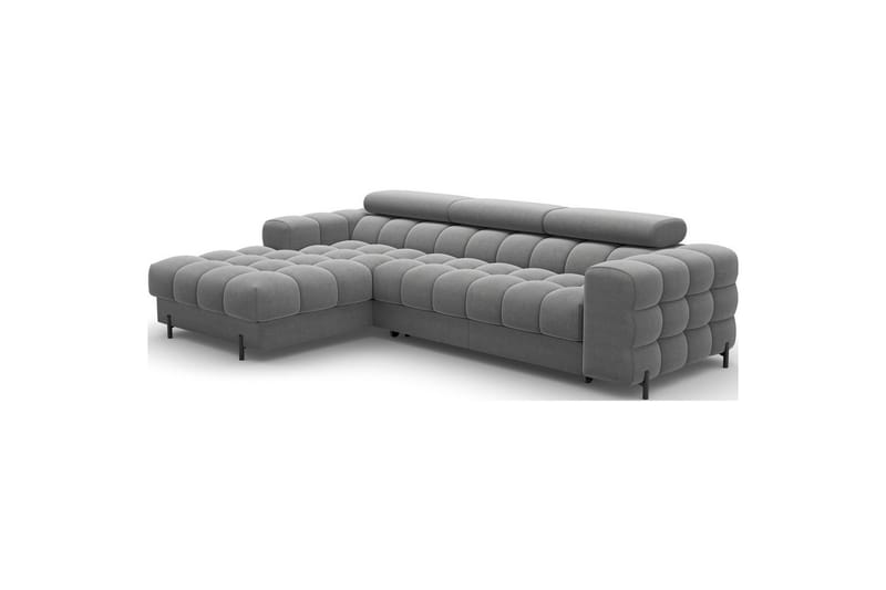 Hörnsoffa Eltap Felro 285x181x93 cm - Sola 06, Mörkgrå, Vänster - Möbler - Soffa - Bäddsoffa