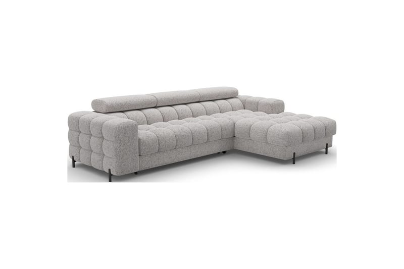 Hörnsoffa Eltap Felro 285x181x93 cm - Pellerito 20, Grå, Höger - Möbler - Soffa - Bäddsoffa