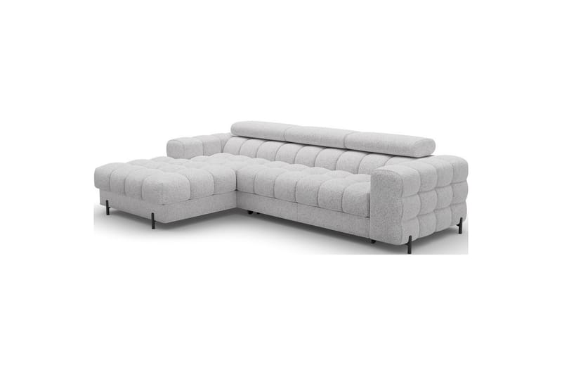 Hörnsoffa Eltap Felro 285x181x93 cm - Pellerito 03, Grå, Vänster - Möbler - Soffa - Bäddsoffa