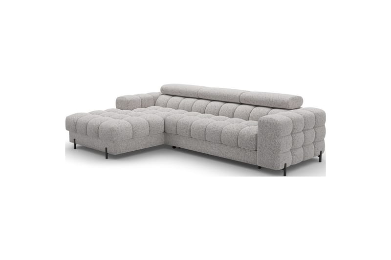 Hörnsoffa Eltap Felro 285x181x93 cm - Pellerito 20, Grå, Vänster - Möbler - Soffa - Bäddsoffa