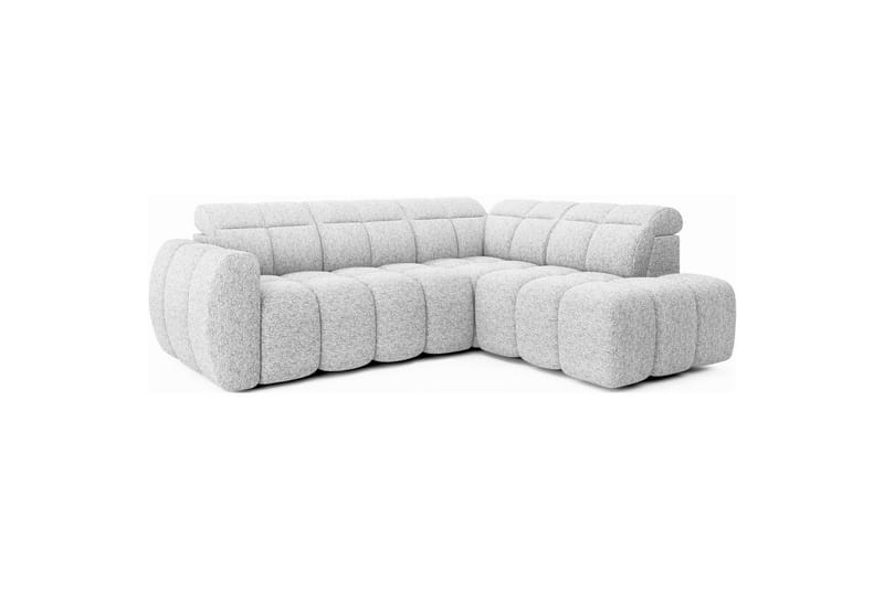 Hörnsoffa Eltap Flconn 258x208x107 cm - Korallin 01, Grå, Höger - Möbler - Soffa - Bäddsoffa