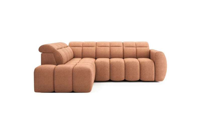 Hörnsoffa Eltap Flconn 258x208x107 cm, Xillar 24, Rosa, Vänster