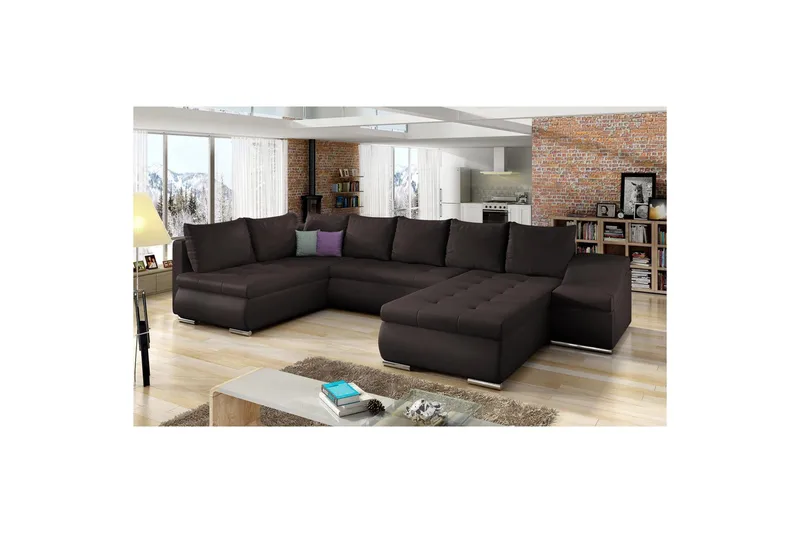 Hörnsoffa Eltap Giovanni 351x82x190 cm, Soft 66, Höger