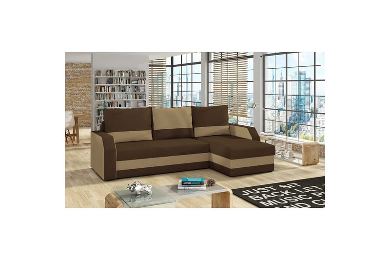 Hörnsoffa Eltap Giulio 239x150x86 cm, Alova 68, Alova 66, Beige