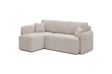 Hörnsoffa Eltap Hadson 206x150x89 cm - Jarell 18, Ljusbeige, Vänster - Möbler - Soffa - Bäddsoffa