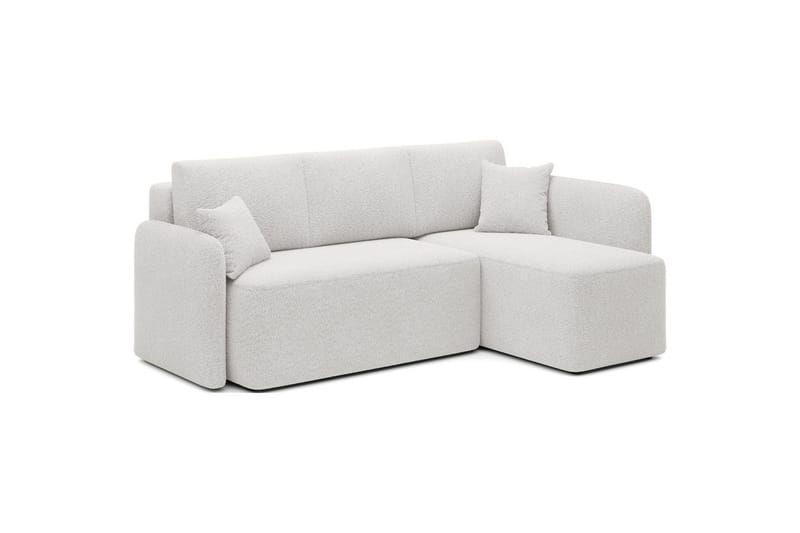 Hörnsoffa Eltap Hadson 206x150x89 cm - Royal 01, Vit, Höger - Möbler - Soffa - Bäddsoffa