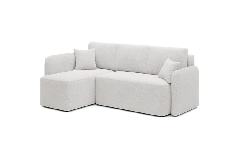 Hörnsoffa Eltap Hadson 206x150x89 cm - Royal 01, Vit, Vänster - Möbler - Soffa - Bäddsoffa
