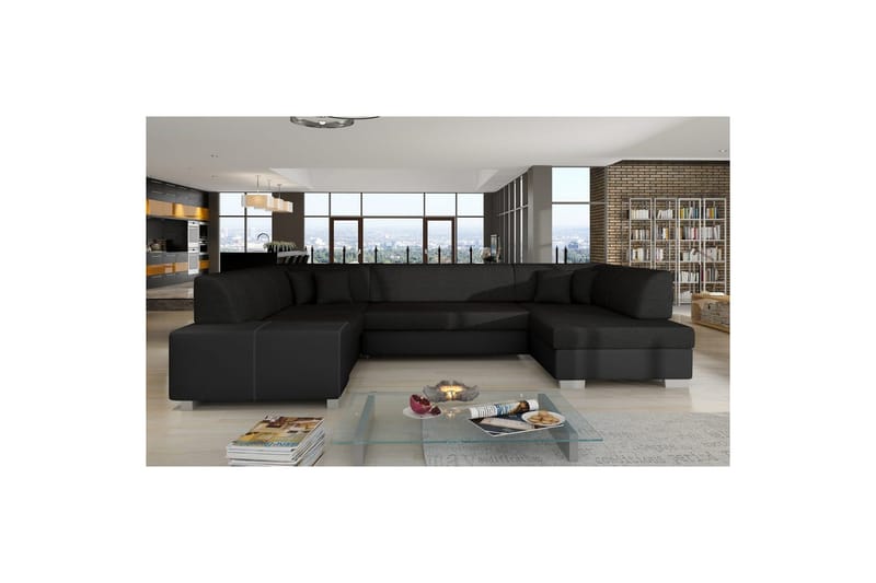 Hörnsoffa Eltap Havana 322x204x72 cm - Sawana 14, Soft 11, Svart, Höger - Möbler - Soffa - Bäddsoffa