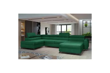 Hörnsoffa Eltap Josette 360x200x92 cm - Kronos 19, Mörkgrön, Vänster - Möbler - Soffa - Bäddsoffa