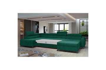 Hörnsoffa Eltap Josette 360x200x92 cm - Monolit 37, Grön, Vänster - Möbler - Soffa - Bäddsoffa