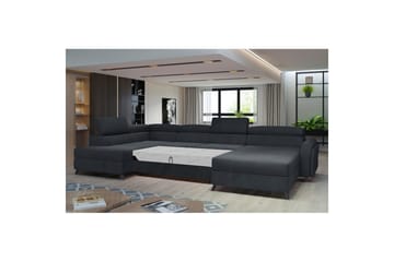 Hörnsoffa Eltap Josette 360x200x92 cm - Monolith 97, Mörkgrå, Vänster - Möbler - Soffa - Bäddsoffa