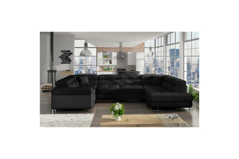 Hörnsoffa Eltap Letto 340x202x90 cm - Sawana 14, Soft 11, Höger - Möbler - Soffa - Bäddsoffa
