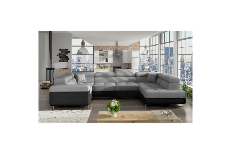 Hörnsoffa Eltap Letto 340x202x90 cm - Sawana 21, Soft 11, Höger - Möbler - Soffa - Bäddsoffa