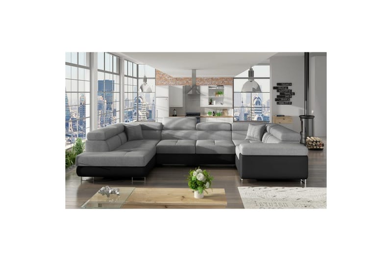 Hörnsoffa Eltap Letto 340x202x90 cm - Sawana 21, Soft 11, Vänster - Möbler - Soffa - Bäddsoffa