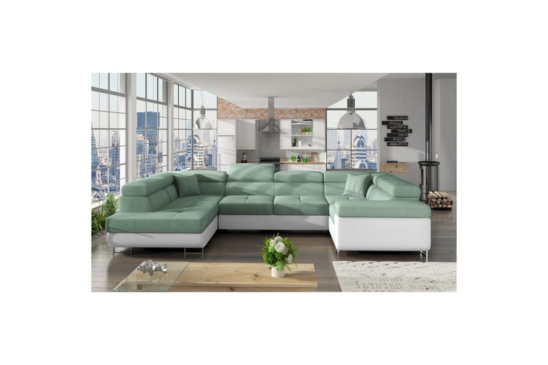Hörnsoffa Eltap Letto 340x202x90 cm - Soro 34, Soft 17, Vänster - Möbler - Soffa - Bäddsoffa