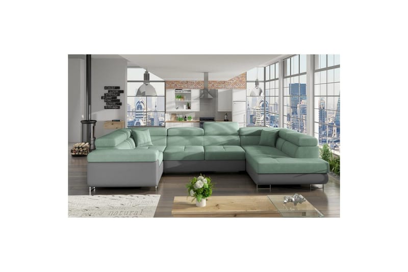 Hörnsoffa Eltap Letto 340x202x90 cm - Soro 34, Soft 29, Höger - Möbler - Soffa - Bäddsoffa