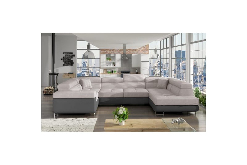 Hörnsoffa Eltap Letto 340x202x90 cm - Soro 83, Soft 29, Höger - Möbler - Soffa - Bäddsoffa