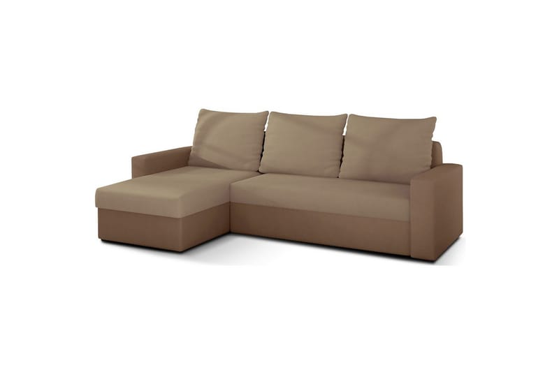 Hörnsoffa Eltap Livio 237x150x72 cm - Alova 07, Alova 66, Beige - Möbler - Soffa - Bäddsoffa