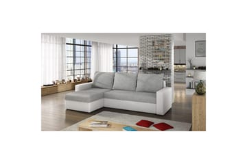 Hörnsoffa Eltap Livio 237x150x72 cm - Sawana 21, Soft 17, Grå, Vit - Möbler - Soffa - Bäddsoffa