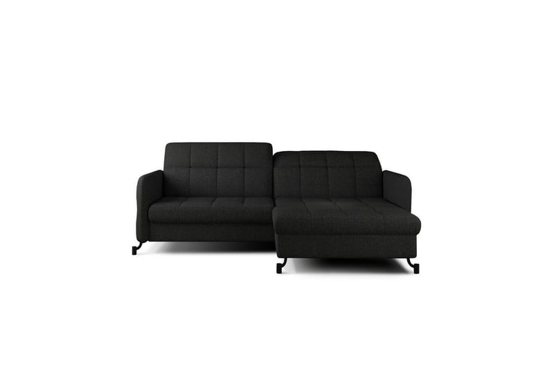 Hörnsoffa Eltap Lorelle 225x160x105 cm - Inari 100, Svart, Höger - Möbler - Soffa - Bäddsoffa