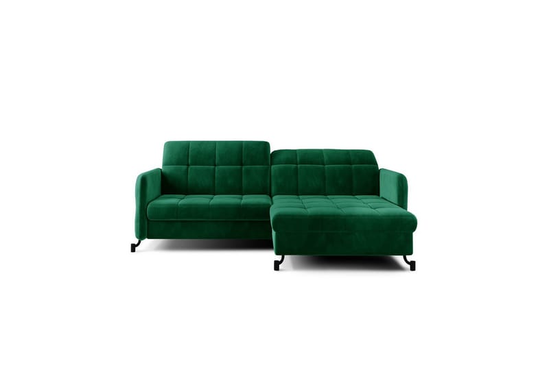 Hörnsoffa Eltap Lorelle 225x160x105 cm - Kronos 19, Mörkgrön, Höger - Möbler - Soffa - Bäddsoffa