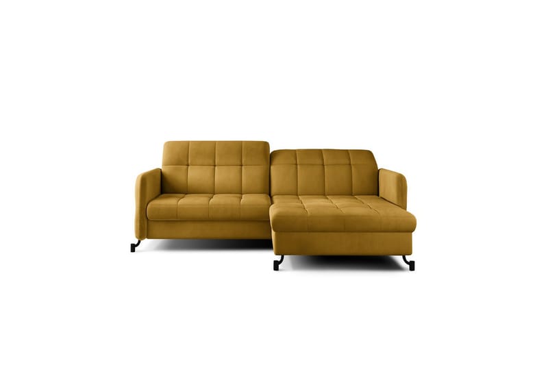 Hörnsoffa Eltap Lorelle 225x160x105 cm - Monolit 48, Gul, Höger - Möbler - Soffa - Bäddsoffa