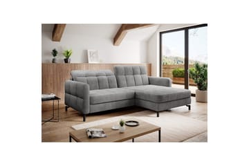 Hörnsoffa Eltap Lorelle 225x160x105 cm - Monolit 84, Ljusgrå, Höger - Möbler - Soffa - Bäddsoffa