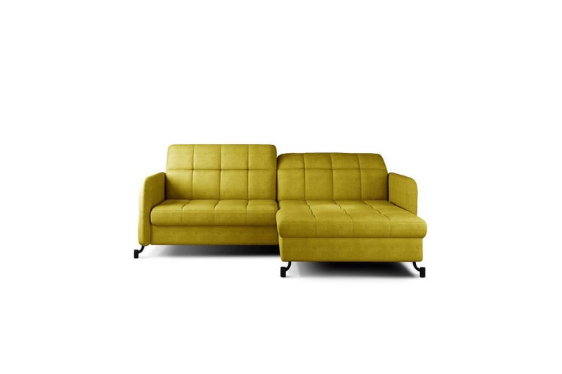 Hörnsoffa Eltap Lorelle 225x160x105 cm - Omega 68, Gul, Höger - Möbler - Soffa - Bäddsoffa